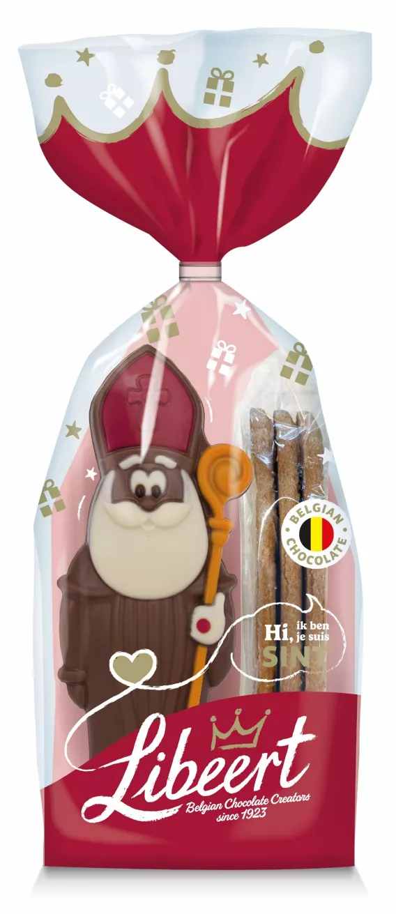 Saint Nicolas chocolat avec spéculoos