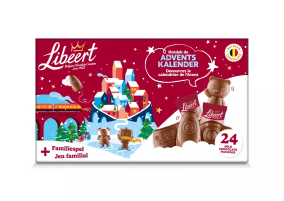 Figuren in melkchocolade 